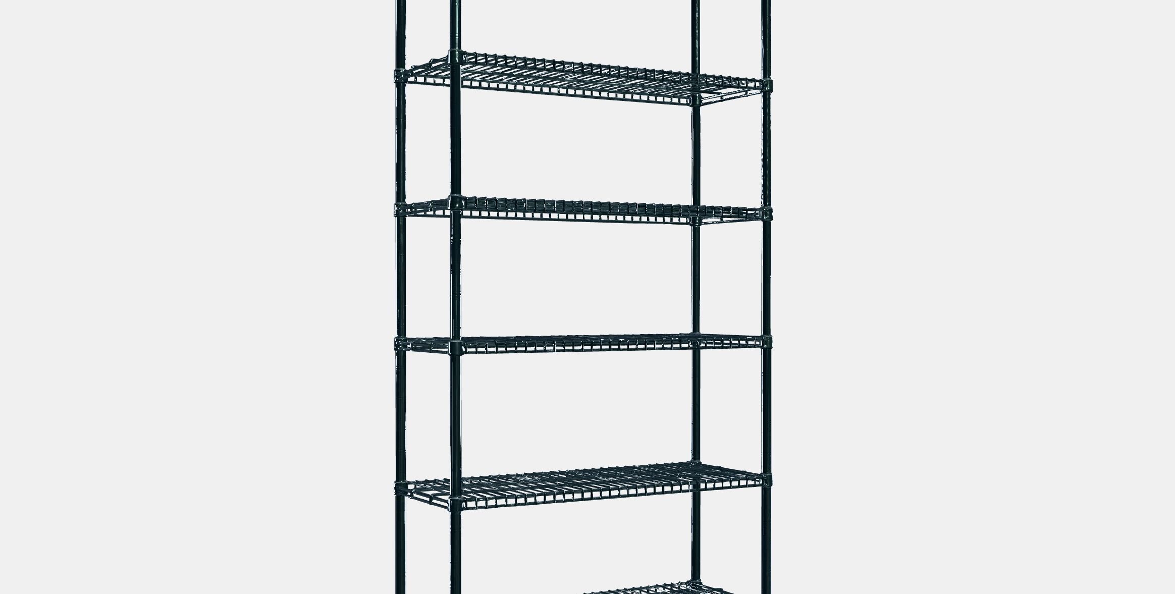 OMAR 1 compartment with shelves Low-poly 3D model_10