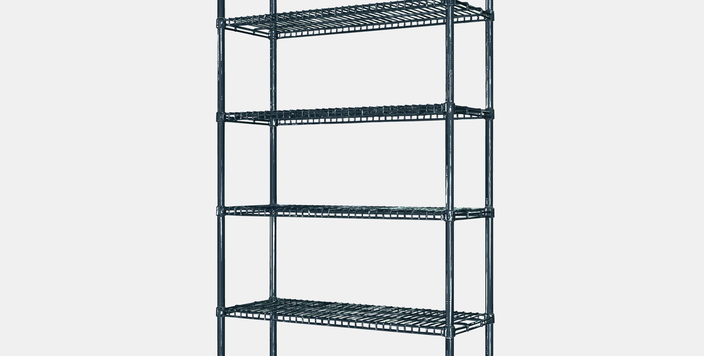 OMAR 1 compartment with shelves Low-poly 3D model_5