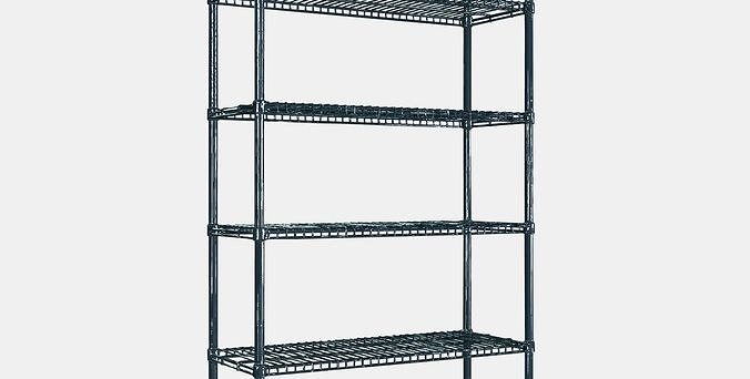 OMAR 1 compartment with shelves Low-poly 3D model