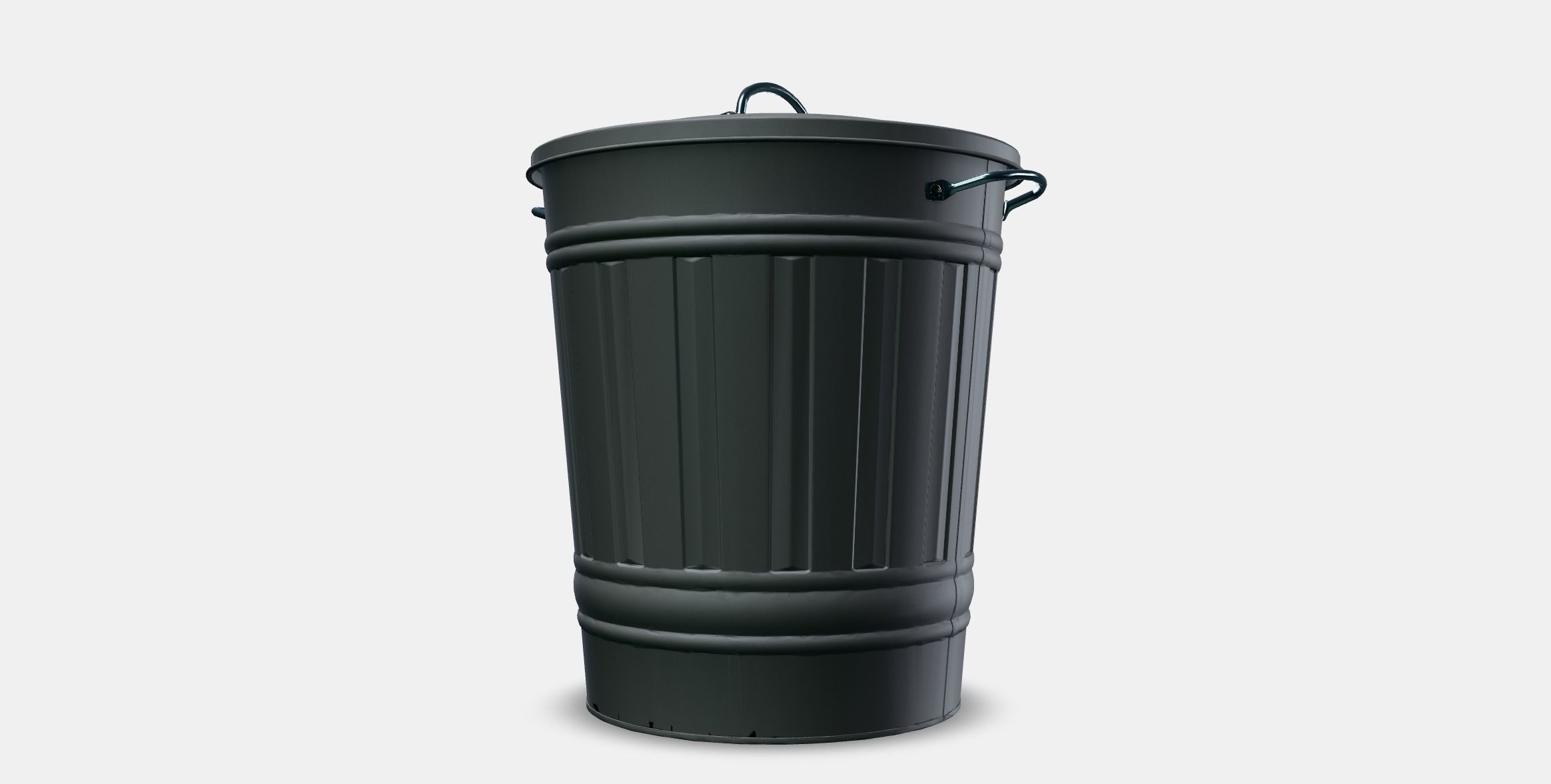 KNODD Basket with lid Low-poly 3D model_12