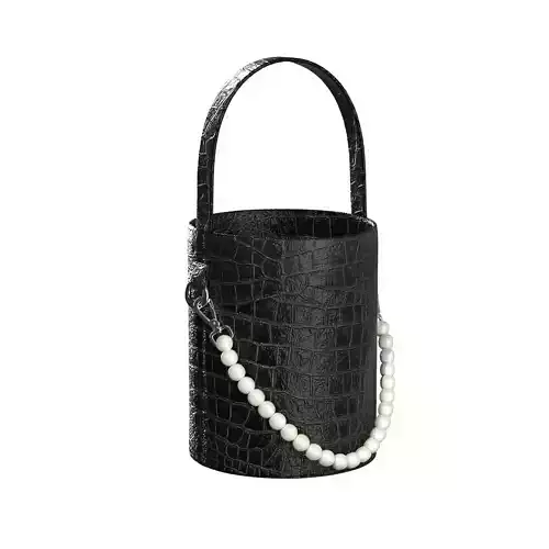 Pearl Handle Bucket Bag