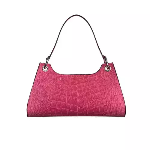 Pink Leather Shoulder Bag