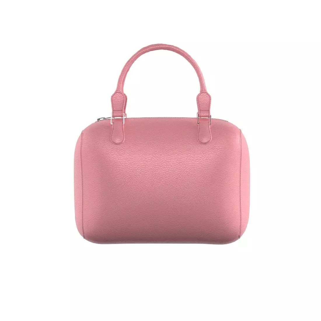 Pink Leather Tote Bag 3D model