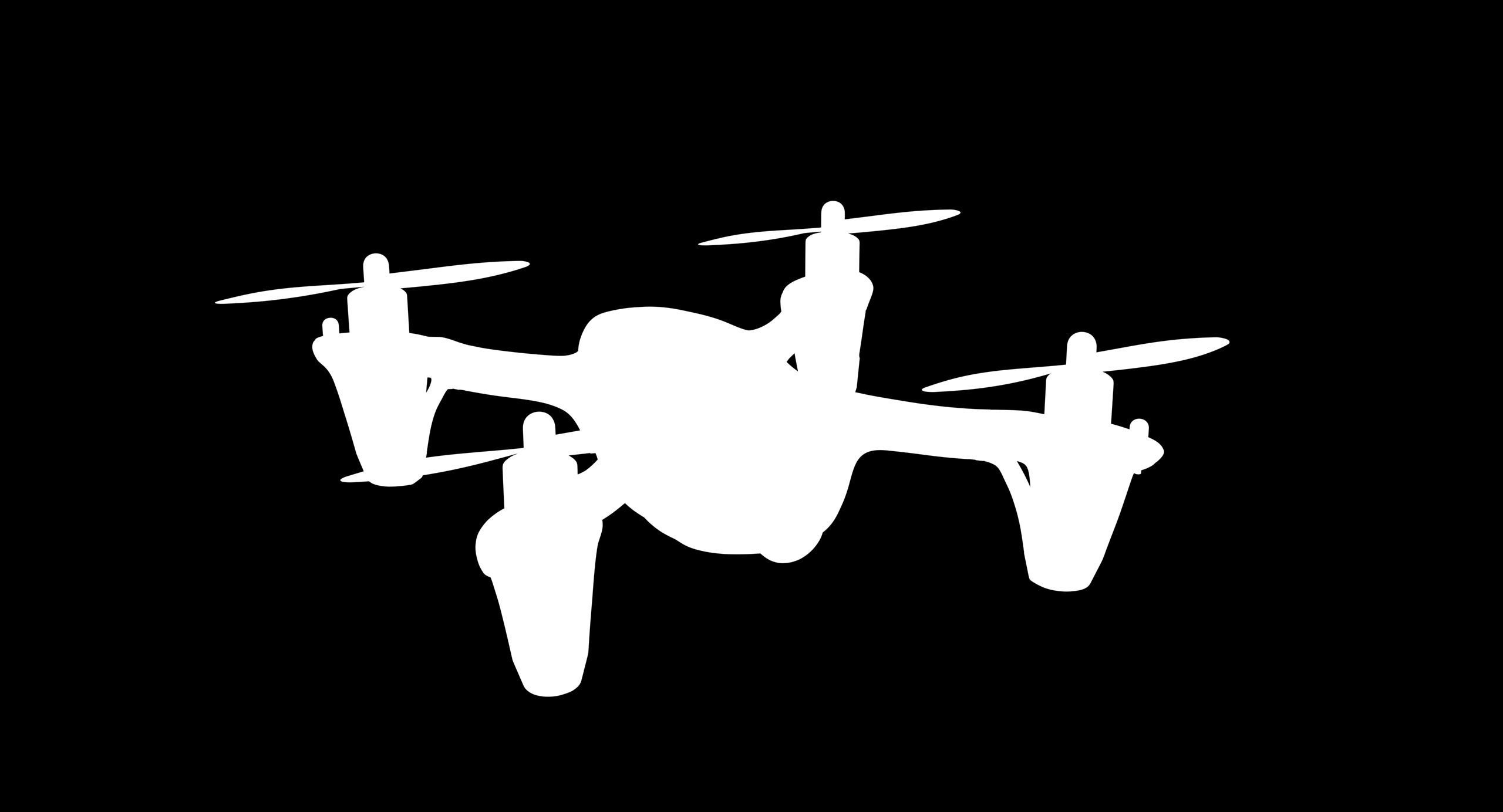 Hubsan X4 H107C White Low-poly 3D model_1