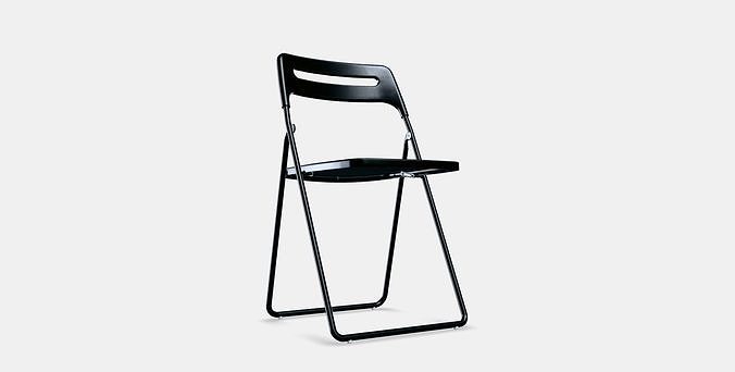 NISSE Folding chair 1 Low-poly 3D model