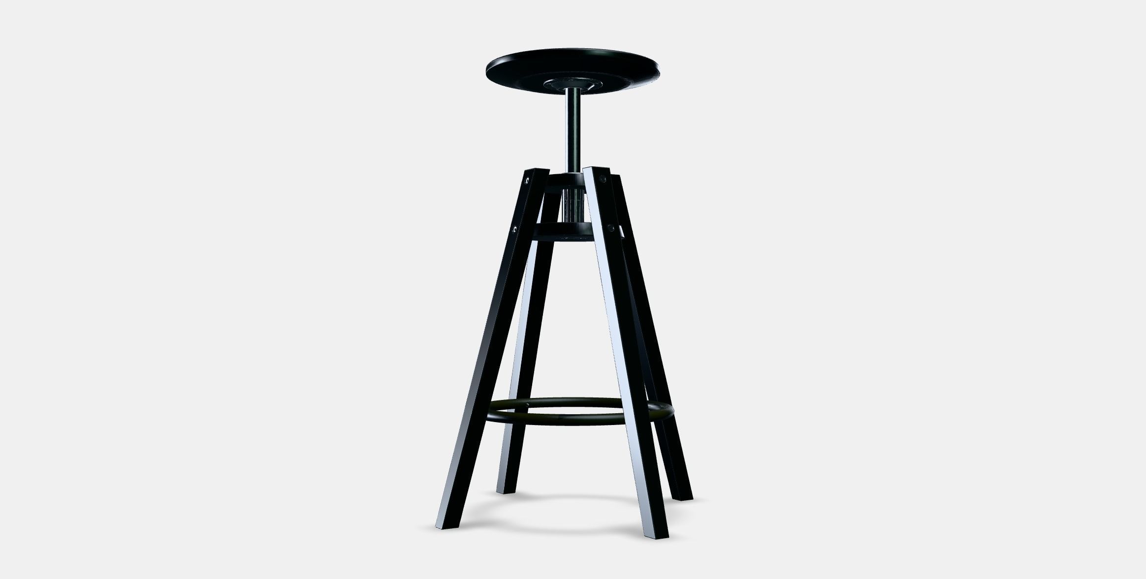 DALFRED Bar stool Low-poly 3D model_3