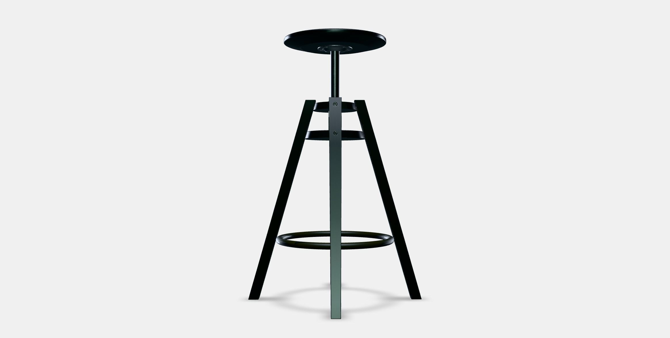 DALFRED Bar stool Low-poly 3D model_10