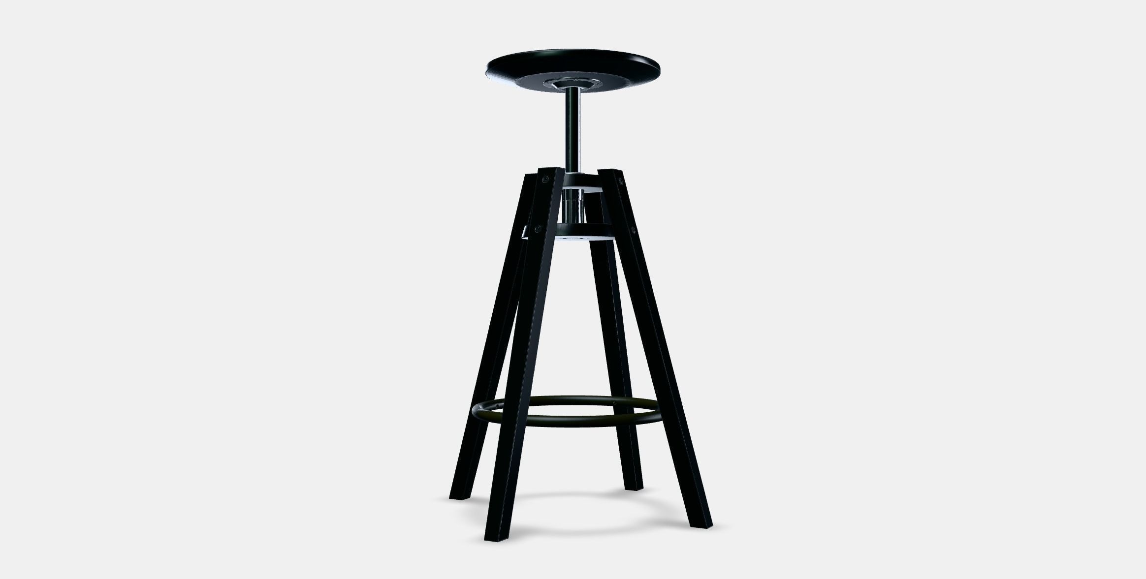 DALFRED Bar stool Low-poly 3D model_12