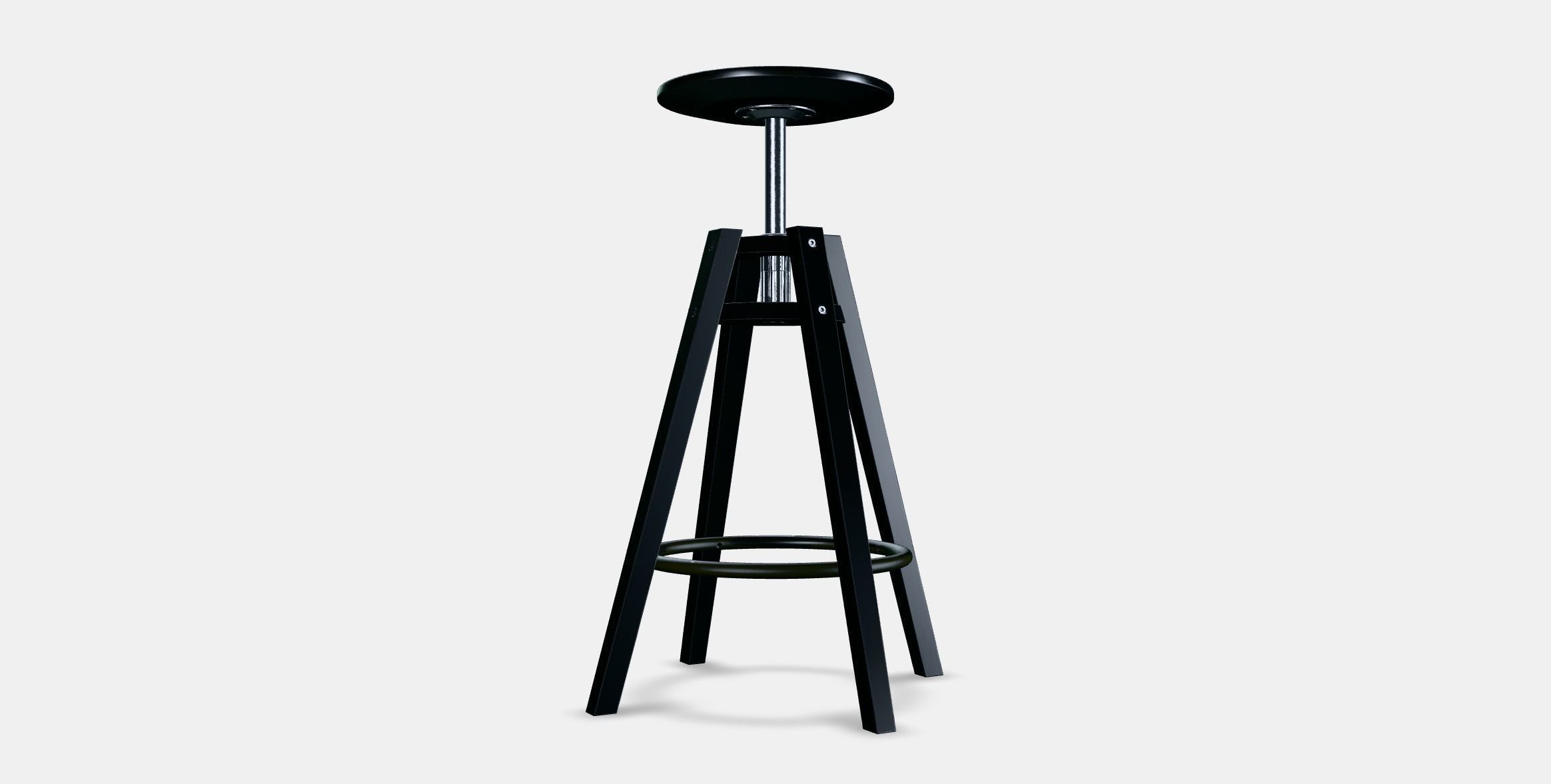 DALFRED Bar stool Low-poly 3D model_16