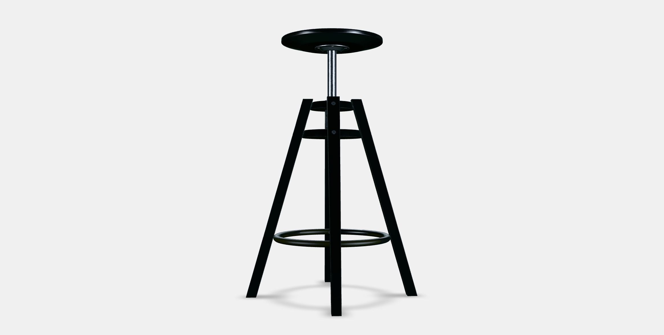 DALFRED Bar stool Low-poly 3D model_14