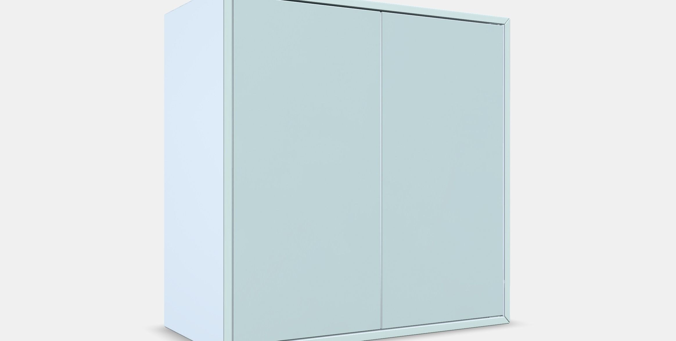 EKET Cabinet with 2 doors and 1 shelf Low-poly 3D model_9