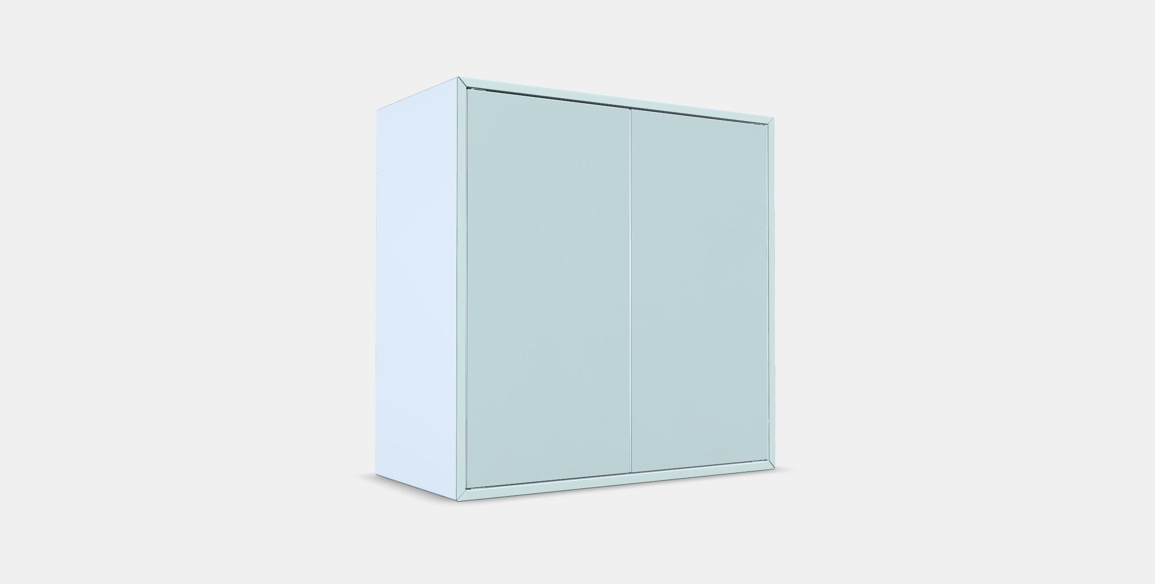 EKET Cabinet with 2 doors and 1 shelf Low-poly 3D model_2