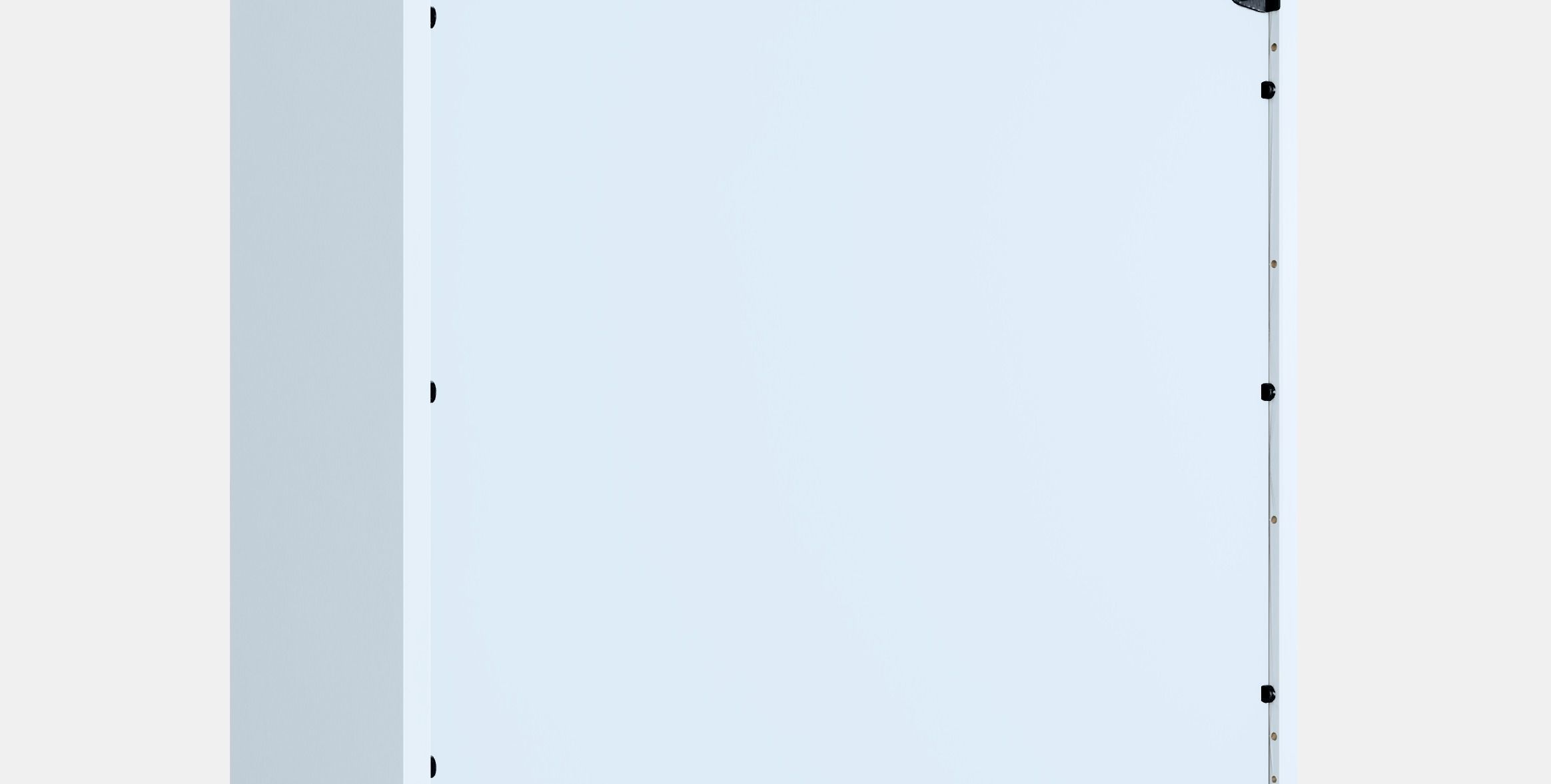 EKET Cabinet with 2 doors and 1 shelf Low-poly 3D model_3