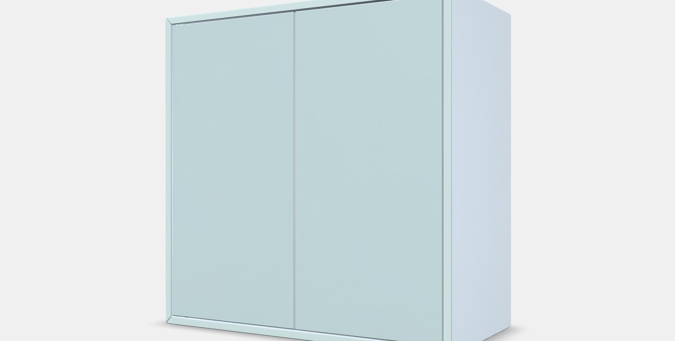 EKET Cabinet with 2 doors and 1 shelf Low-poly 3D model_13