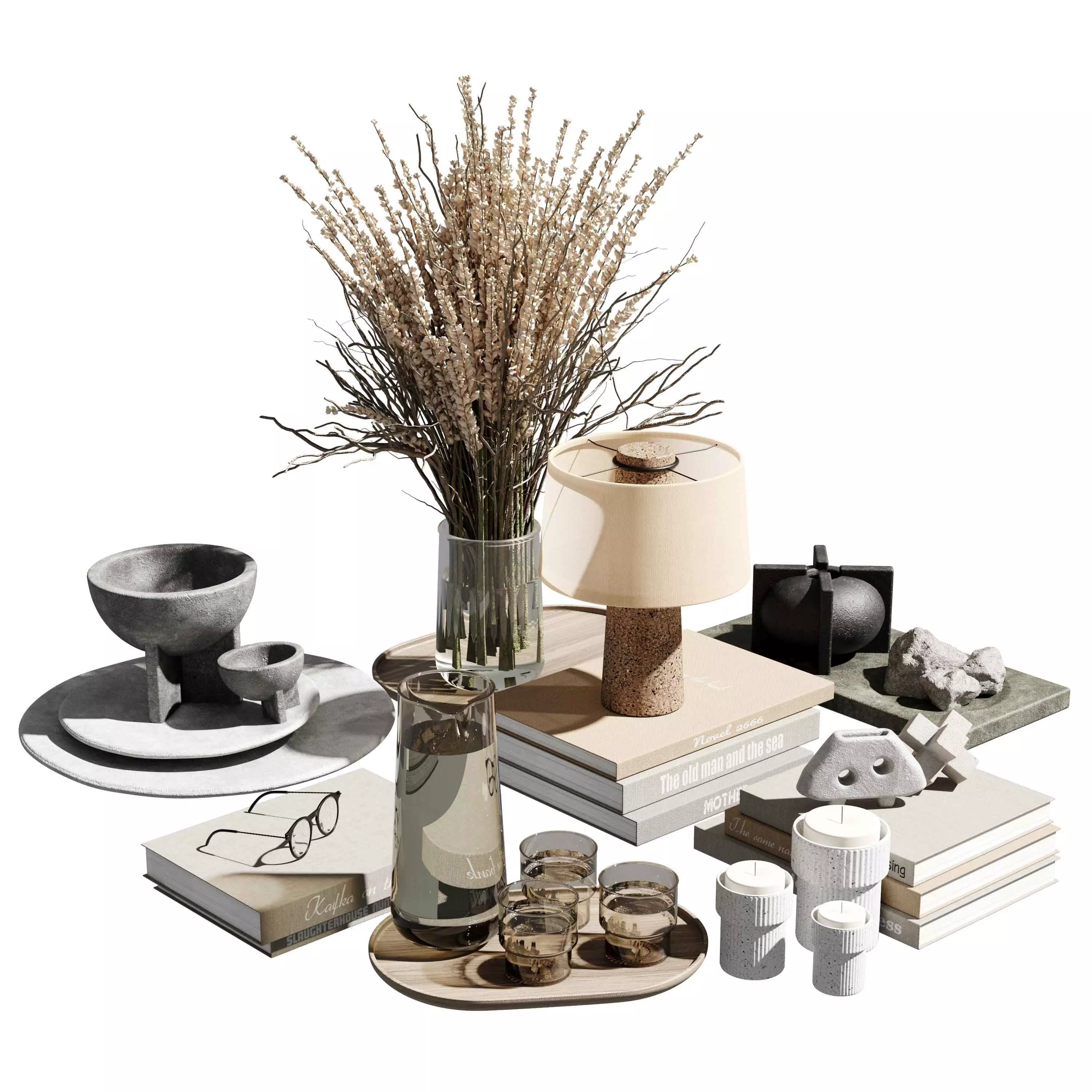 Decorative Set 004 3D model_0