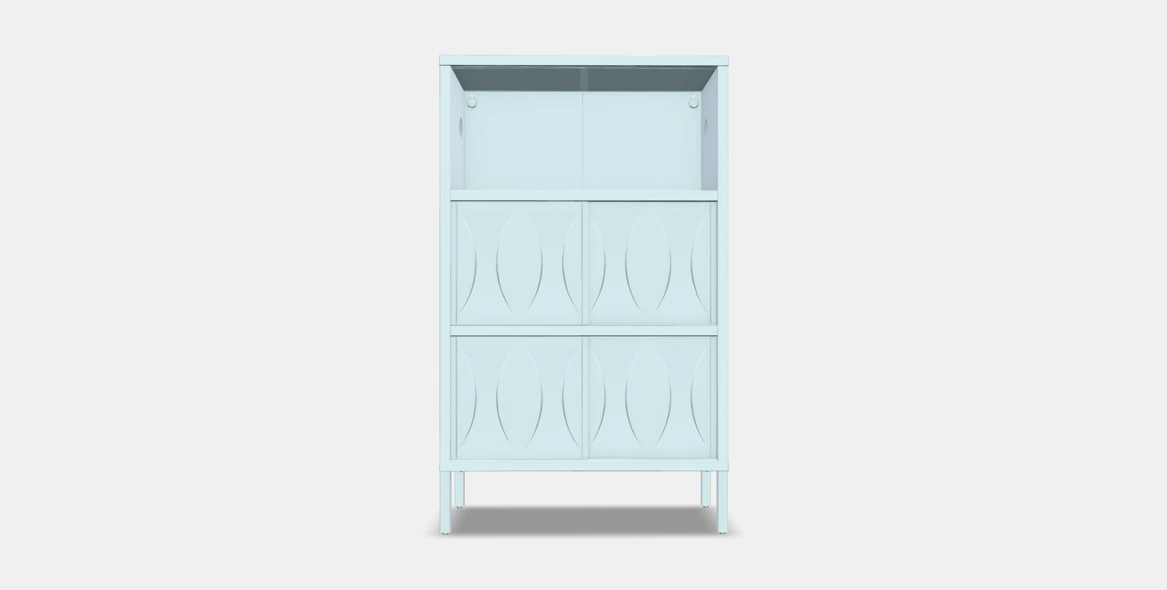 KALKNAS Cabinet with Sliding Doors 1 Low-poly 3D model_10