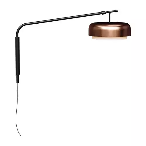 Remote wall mounted metal lamp Clepsos