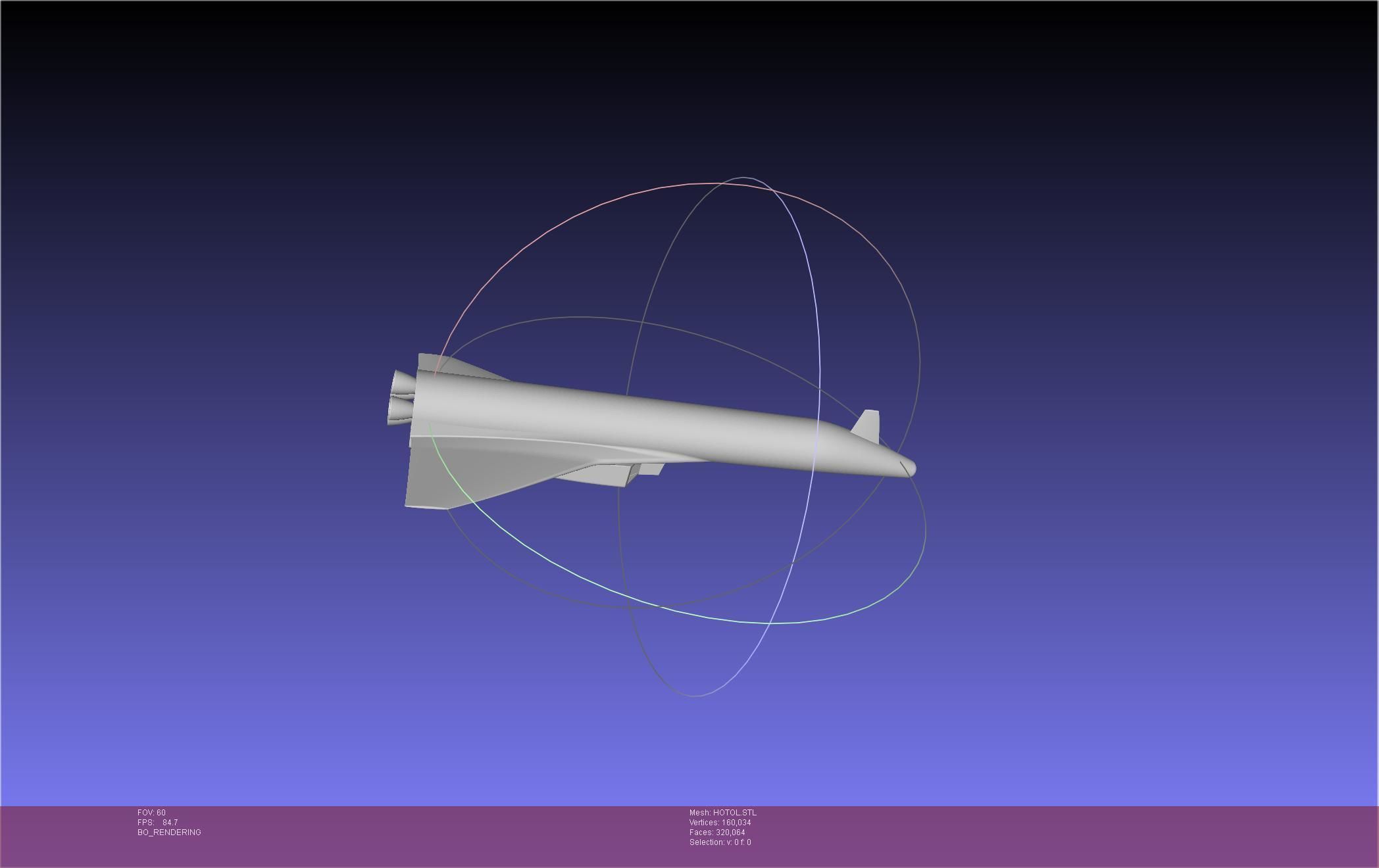 HOTOL Spaceplane Historical Concept 3D print model_5