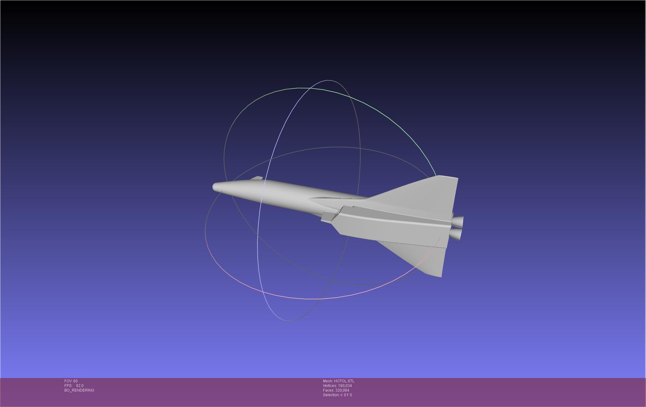 HOTOL Spaceplane Historical Concept 3D print model_12