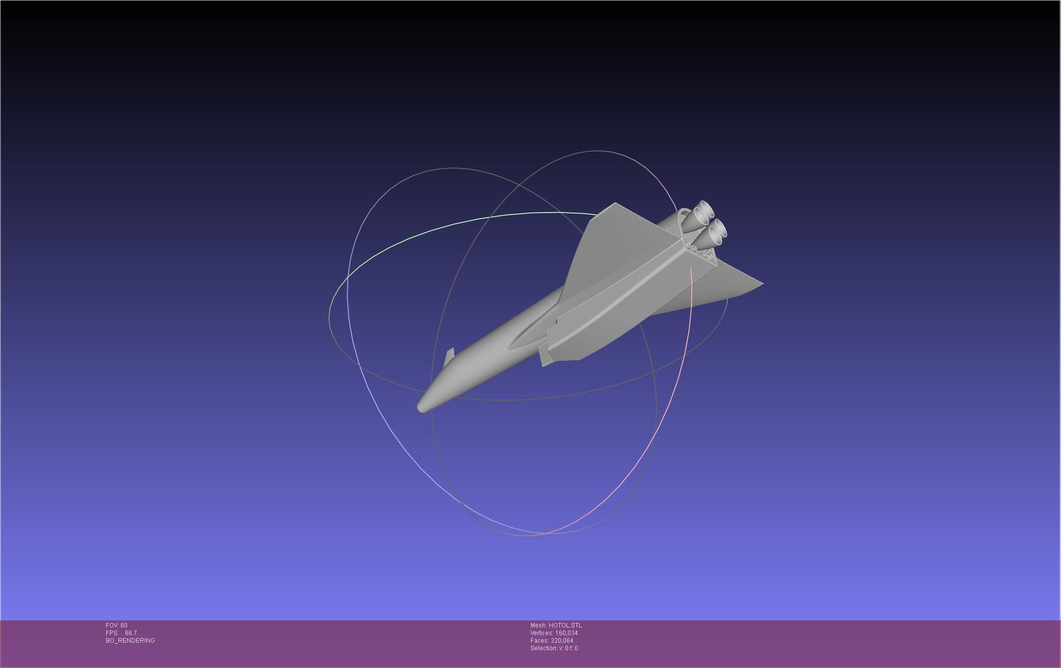 HOTOL Spaceplane Historical Concept 3D print model_8