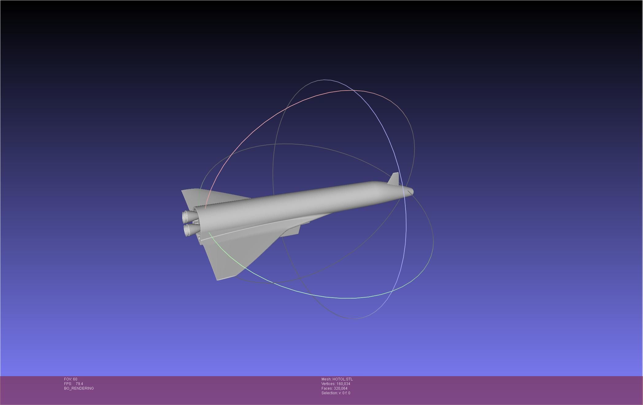 HOTOL Spaceplane Historical Concept 3D print model_6