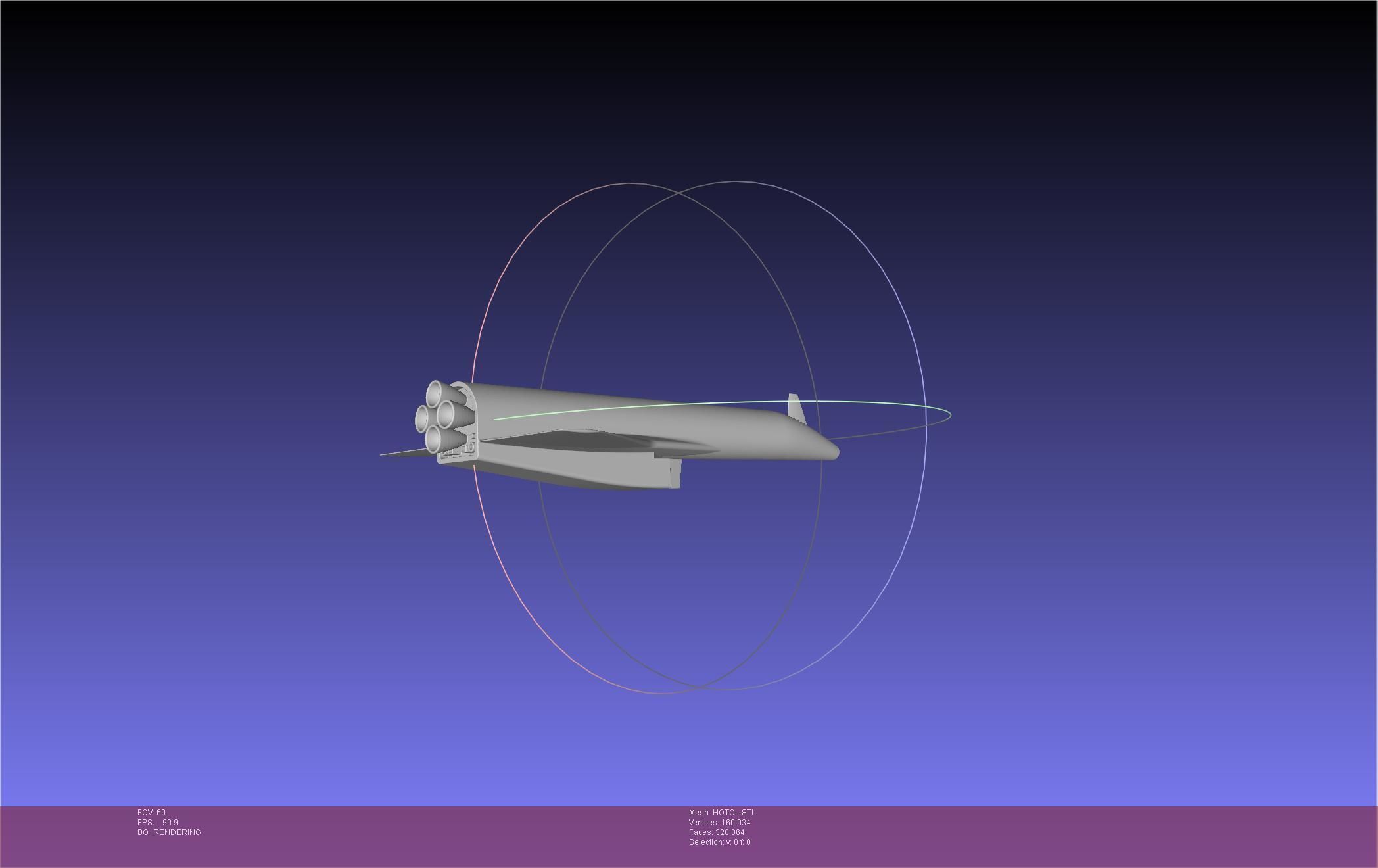 HOTOL Spaceplane Historical Concept 3D print model_7
