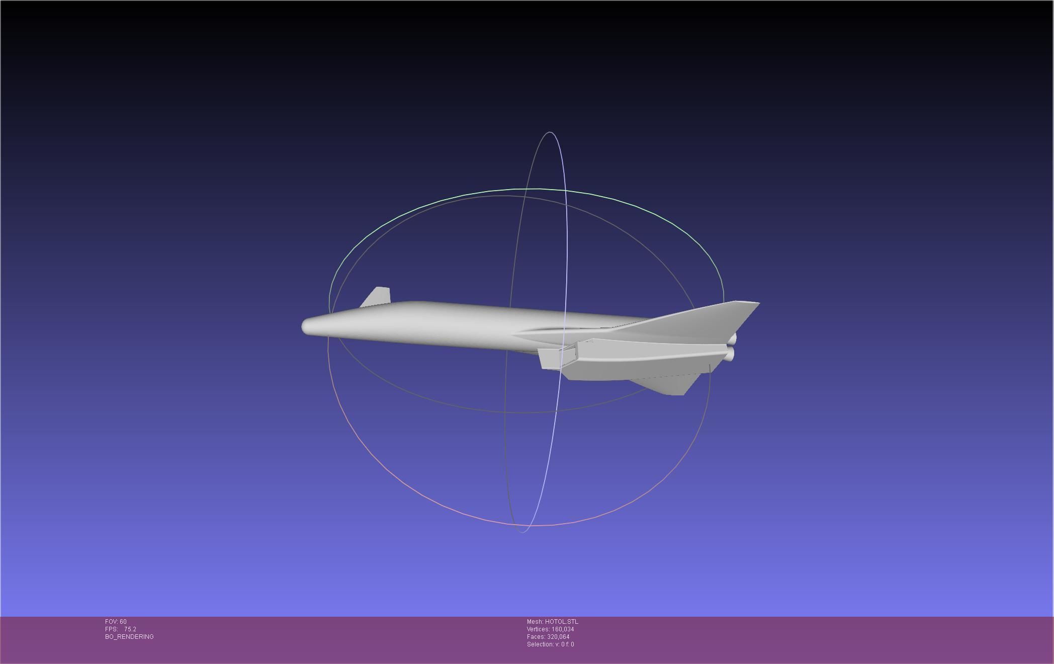 HOTOL Spaceplane Historical Concept 3D print model_11