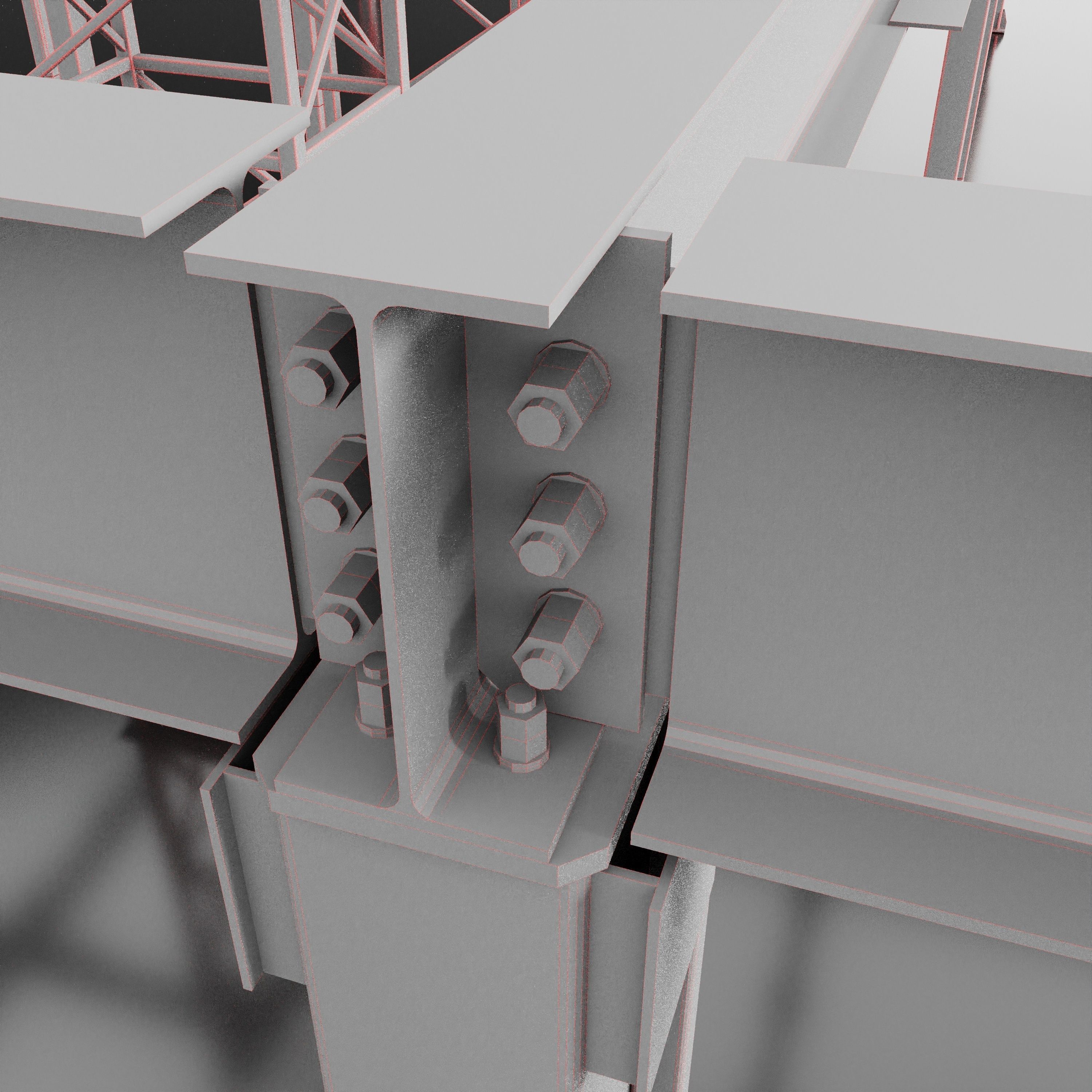 Pergola metal 3D model_12