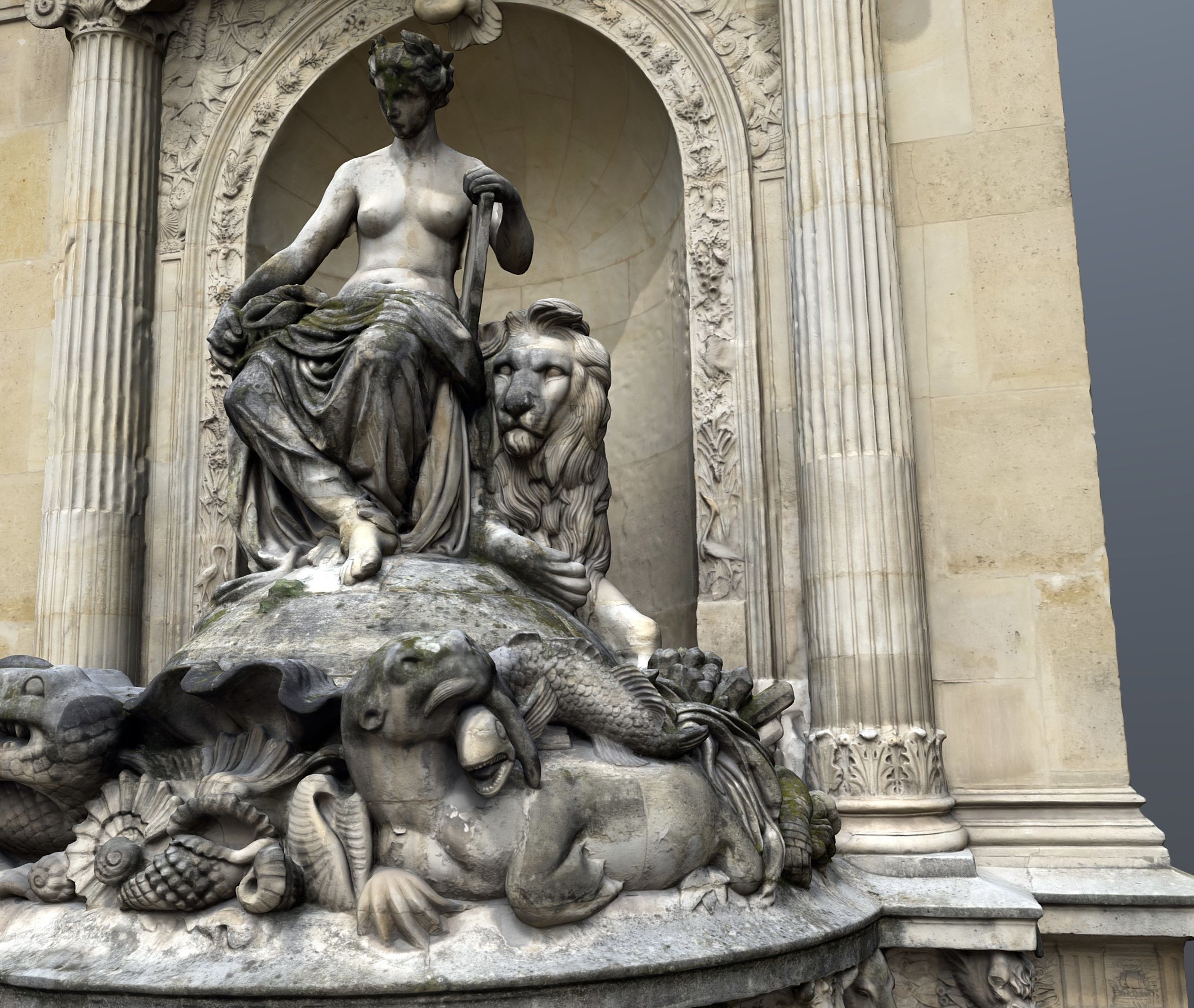 Cuvier Fountain 3D model_10