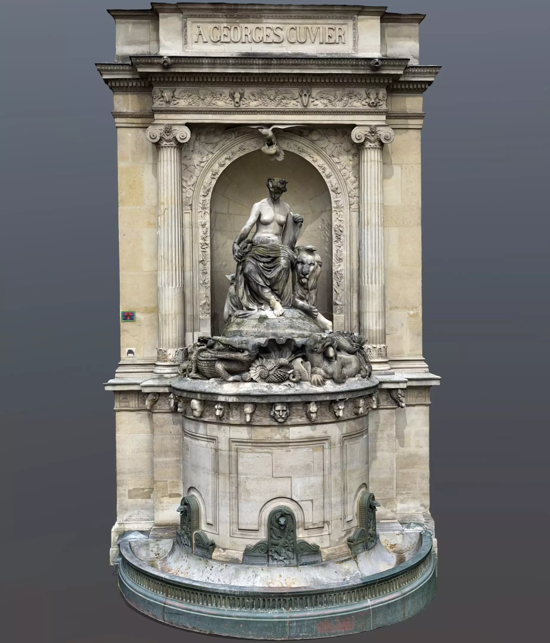Cuvier Fountain 3D model_0