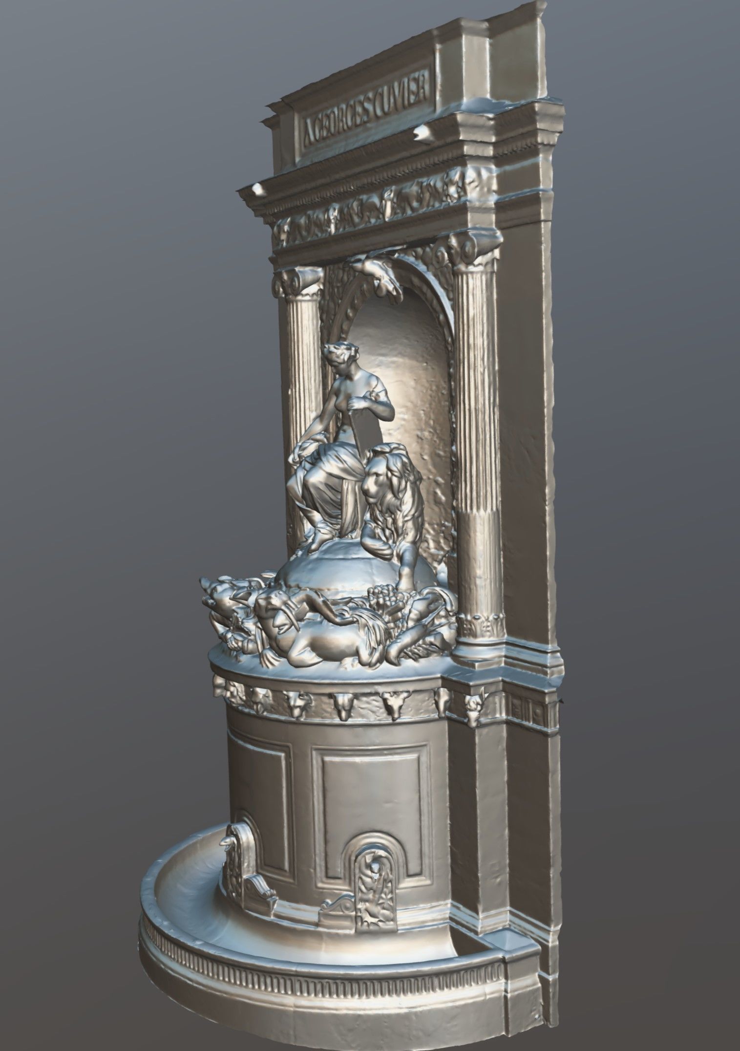 Cuvier Fountain 3D model_8