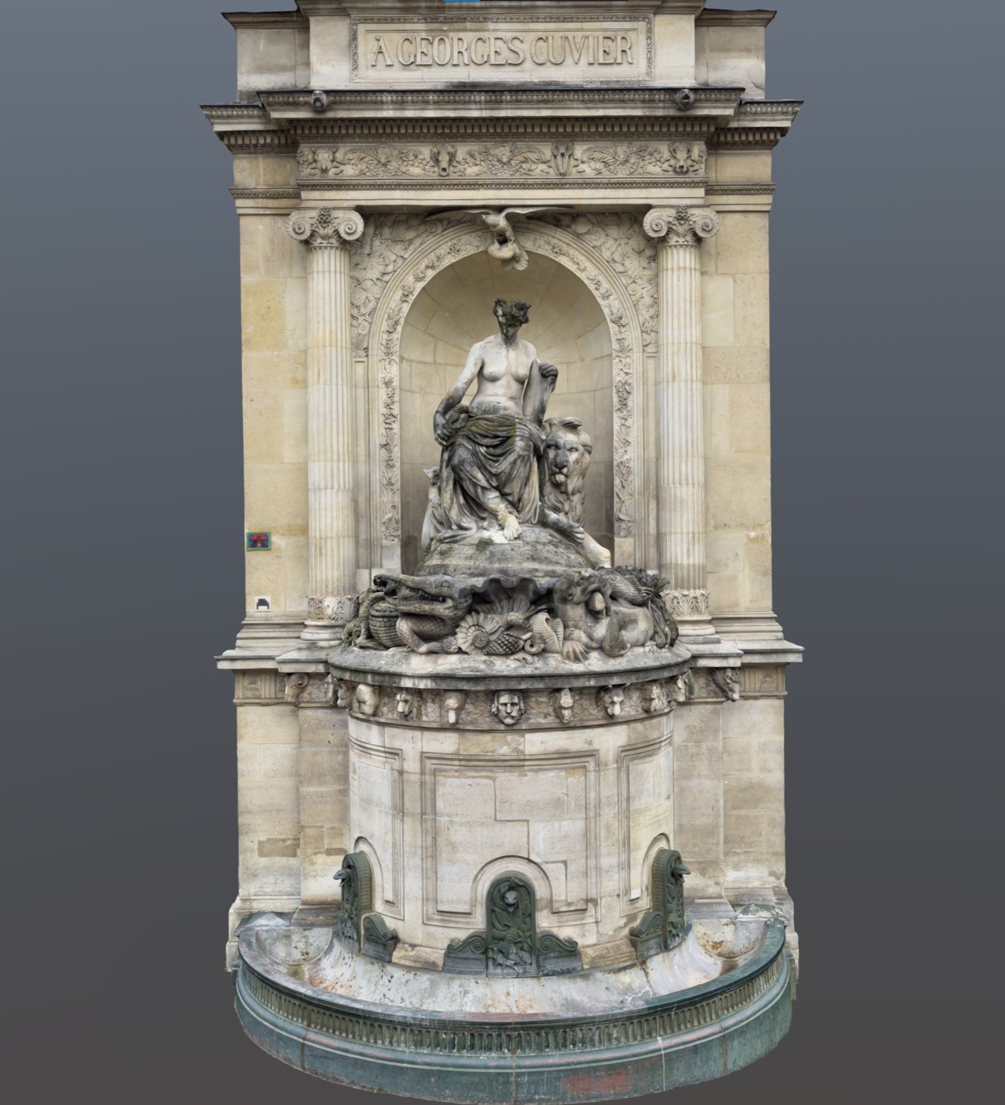 Cuvier Fountain 3D model_5