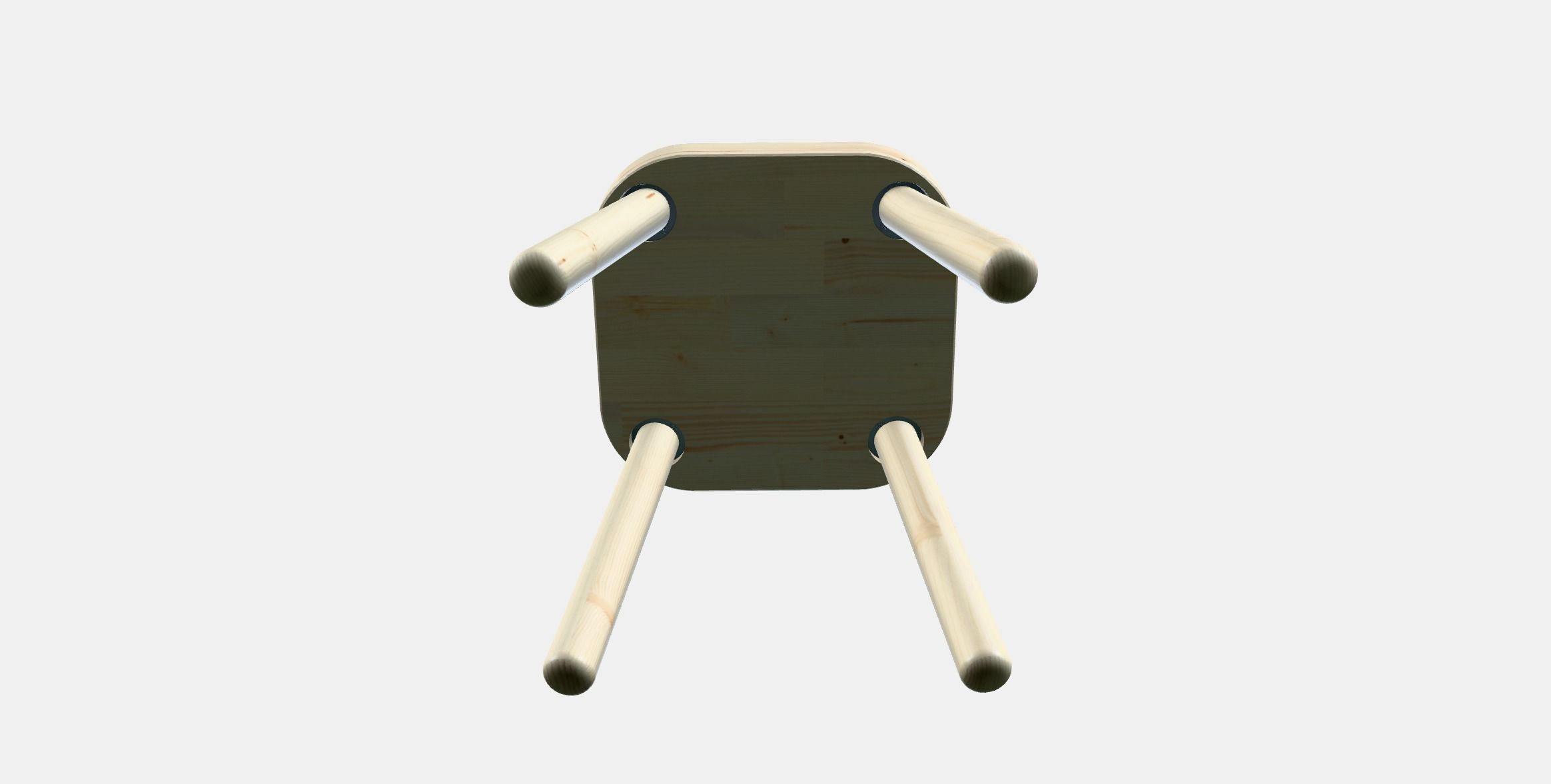 FLISAT Childrens stool 1 Low-poly 3D model_5