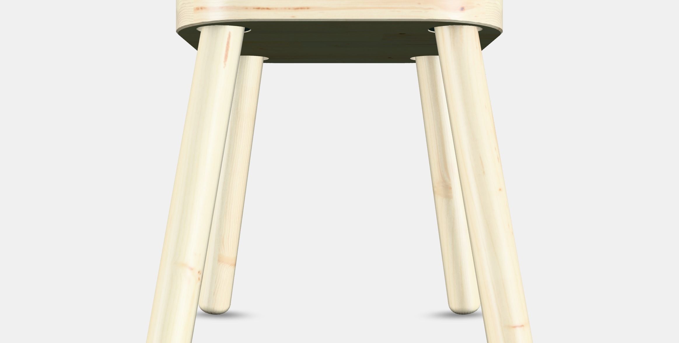 FLISAT Childrens stool 1 Low-poly 3D model_16