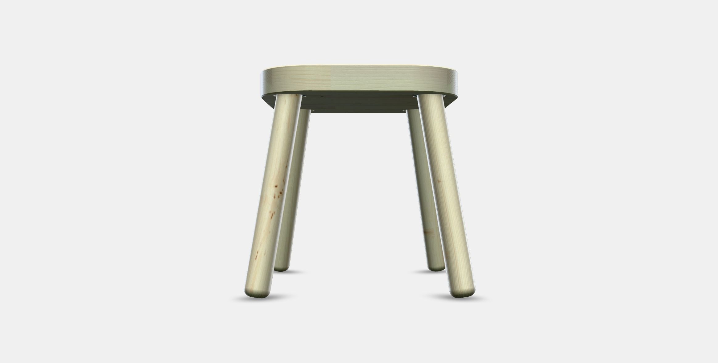FLISAT Childrens stool 1 Low-poly 3D model_7