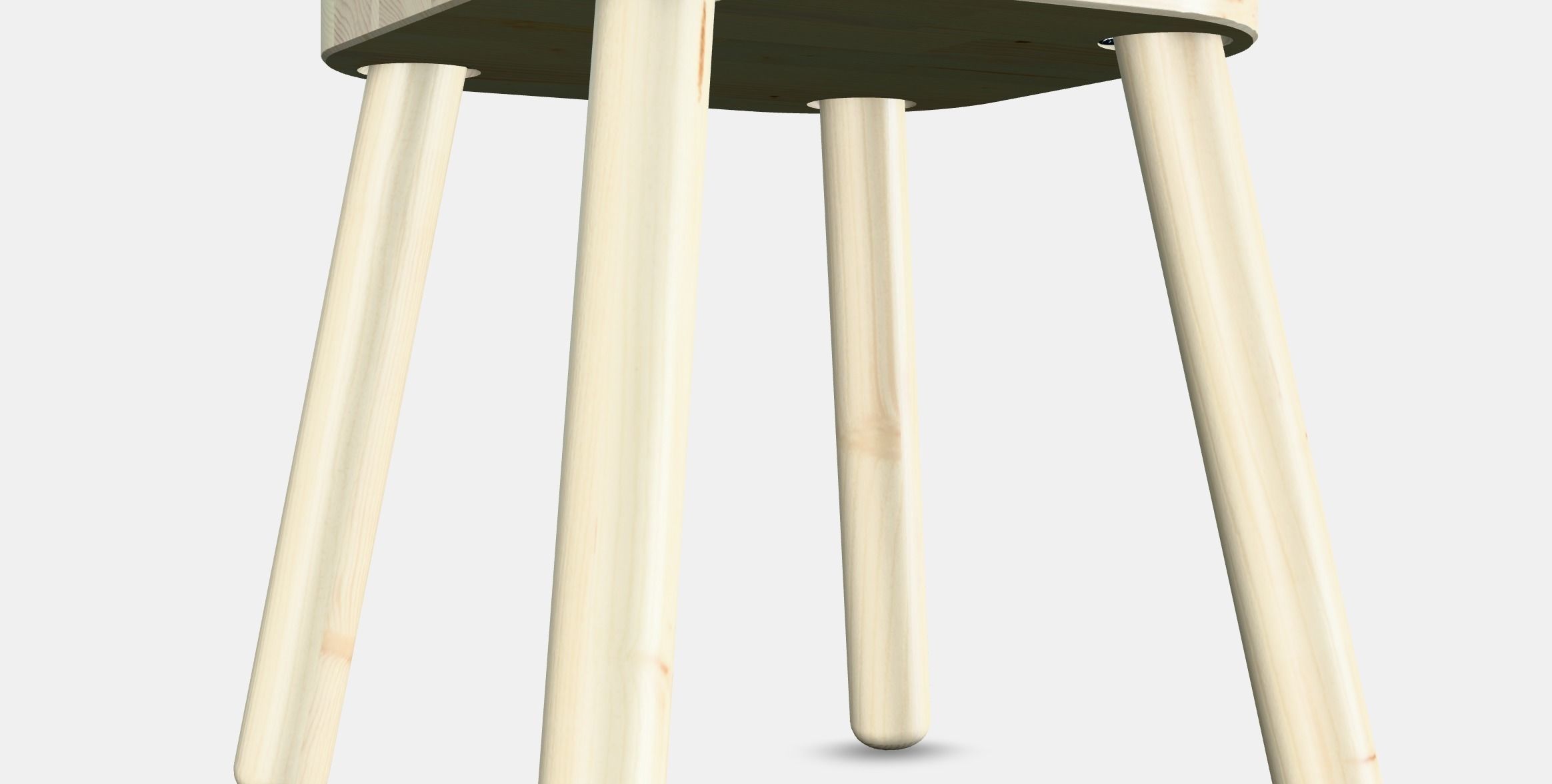 FLISAT Childrens stool 1 Low-poly 3D model_4