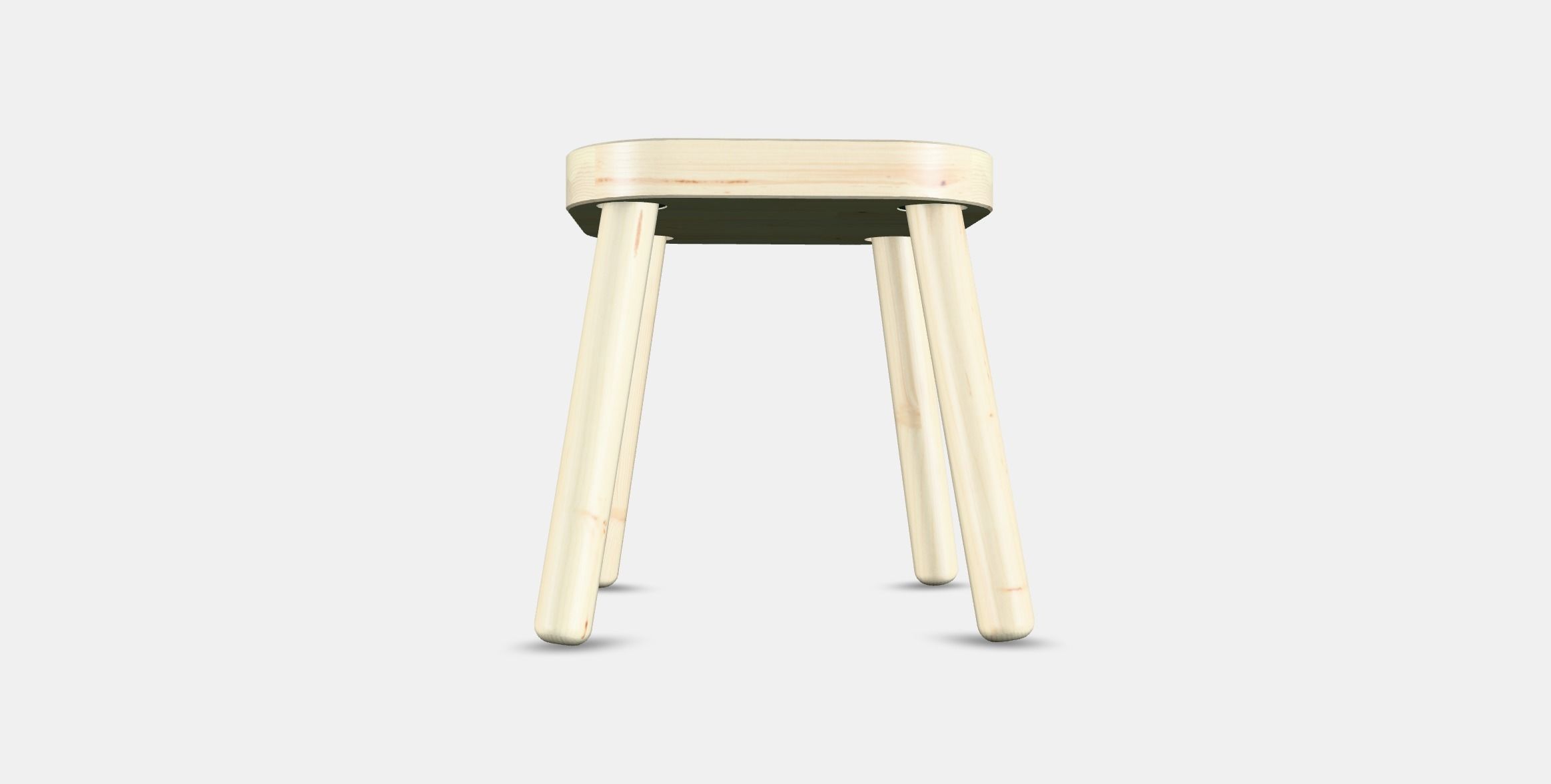 FLISAT Childrens stool 1 Low-poly 3D model_13
