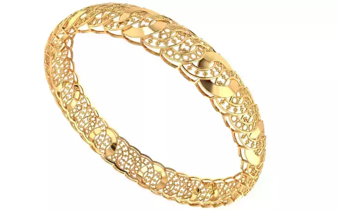 15 Lustrous Loop Bangle 12gm