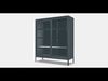 IDASEN Cabinet with sliding glass doors 1 Low-poly 3D model_1