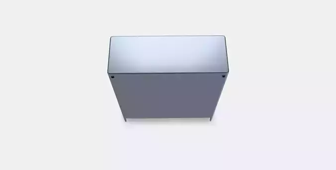 IDASEN Cabinet with sliding glass doors 1