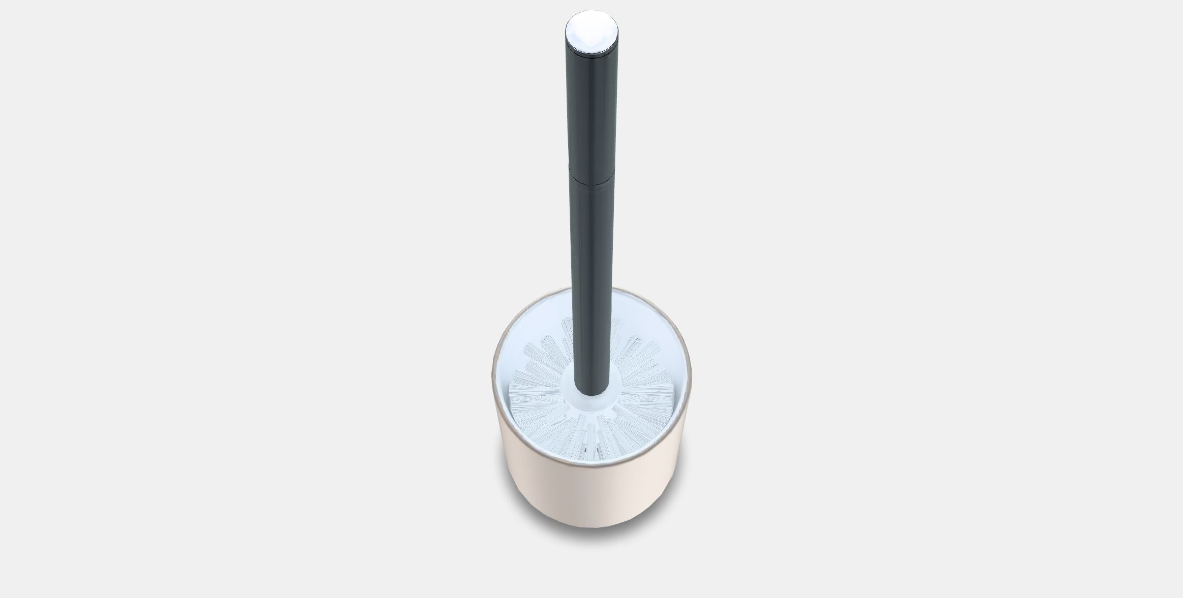 EKOLN Toilet brush 1 Low-poly 3D model_4