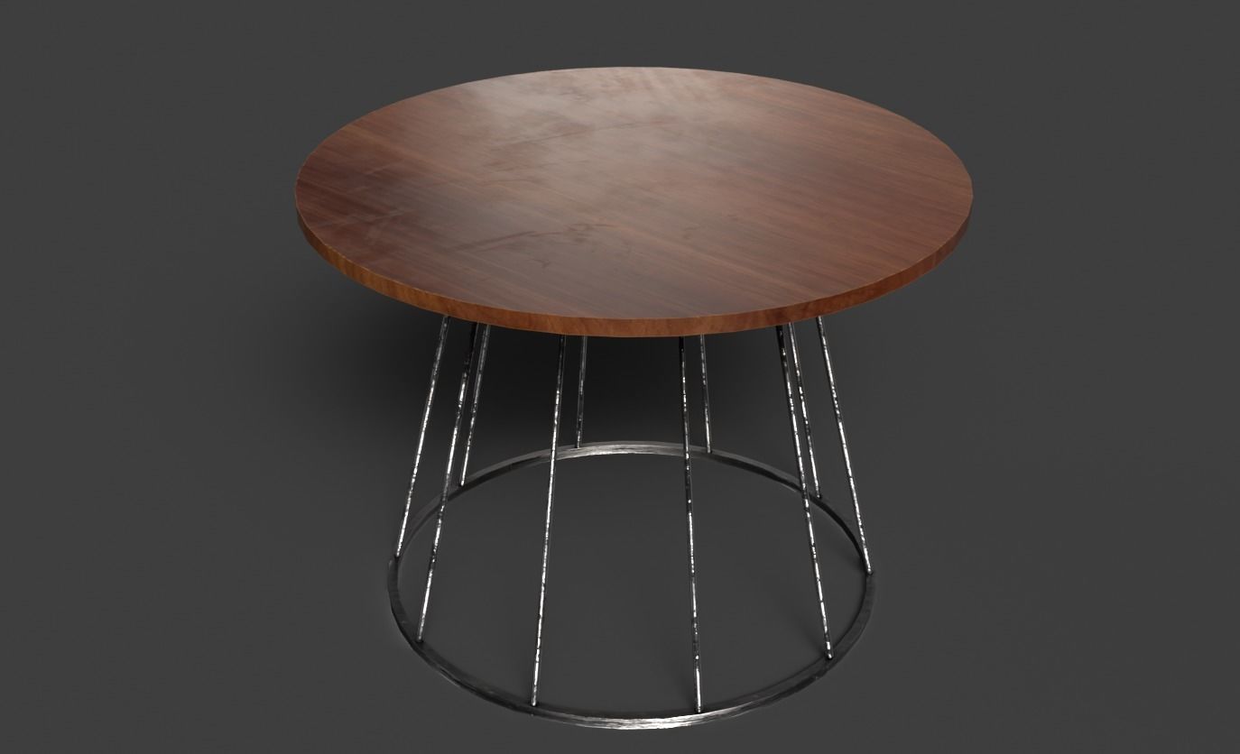table Low-poly 3D model_3
