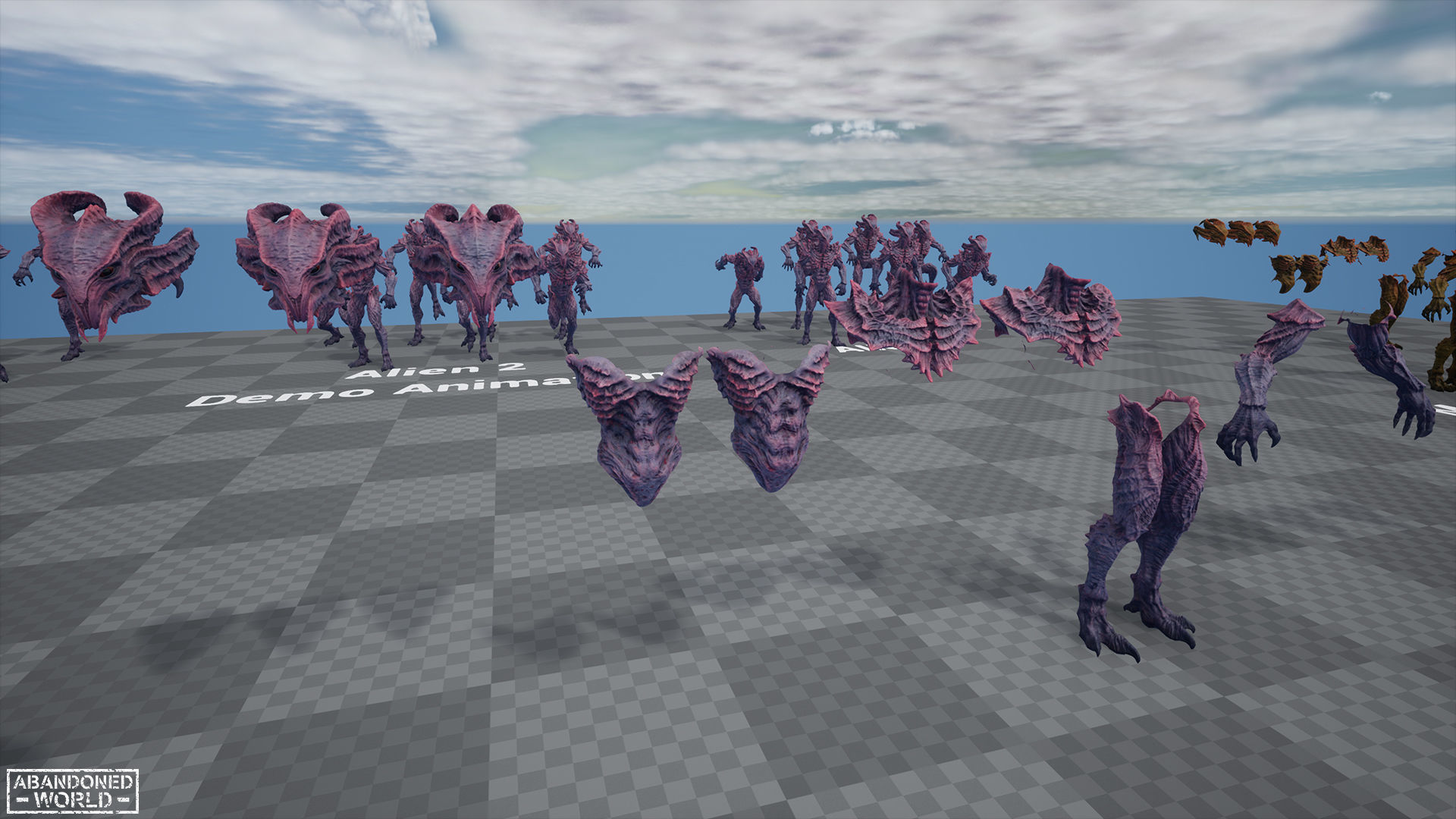 Alien Low-poly 3D model_27