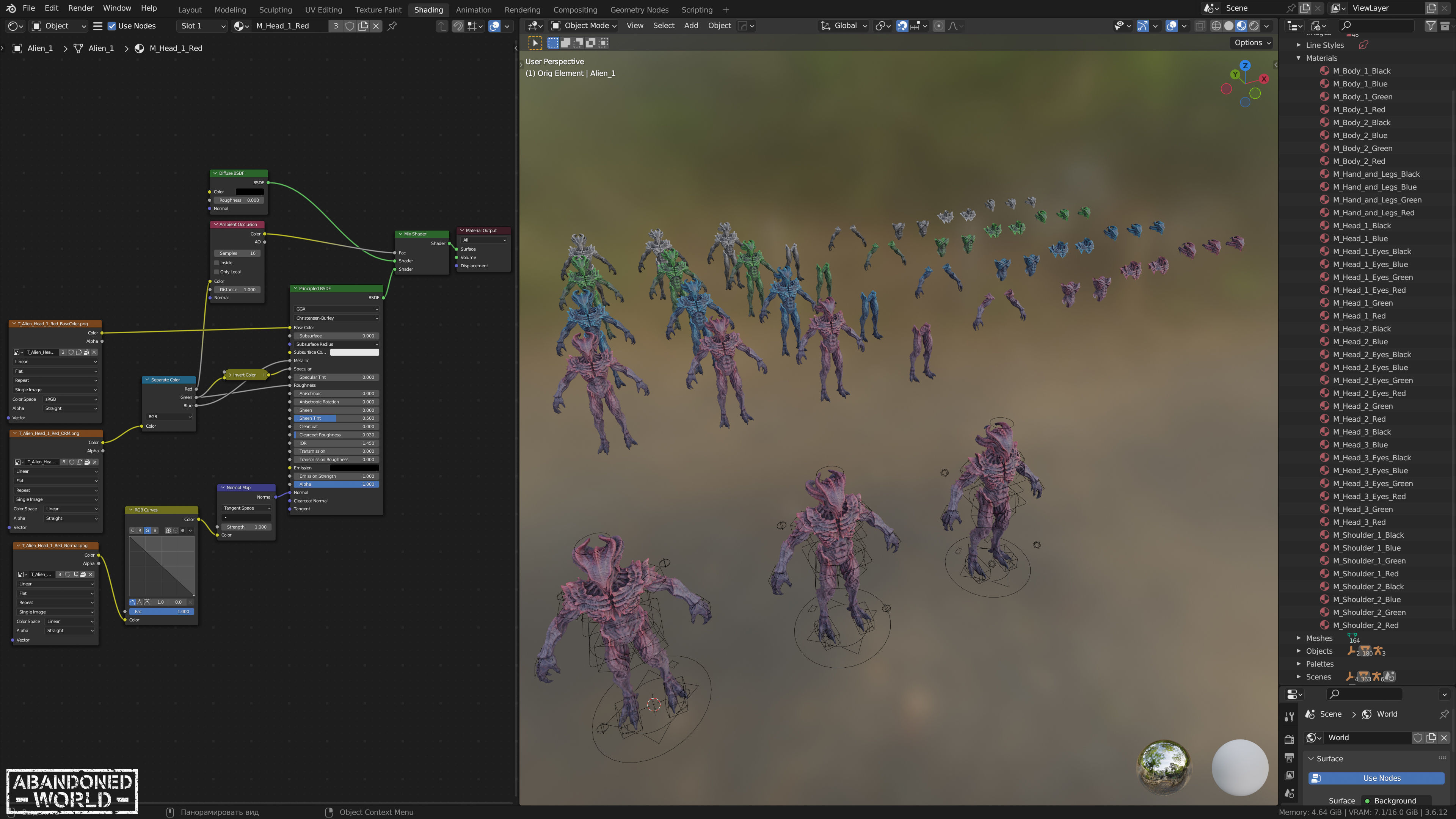 Alien Low-poly 3D model_19