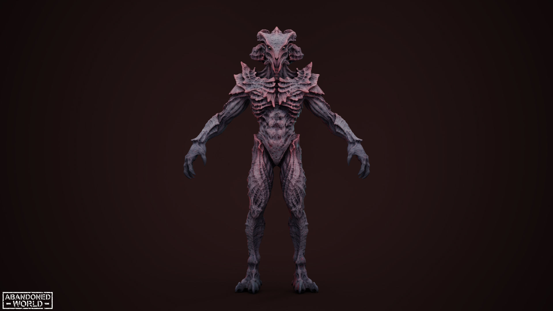 Alien Low-poly 3D model_14