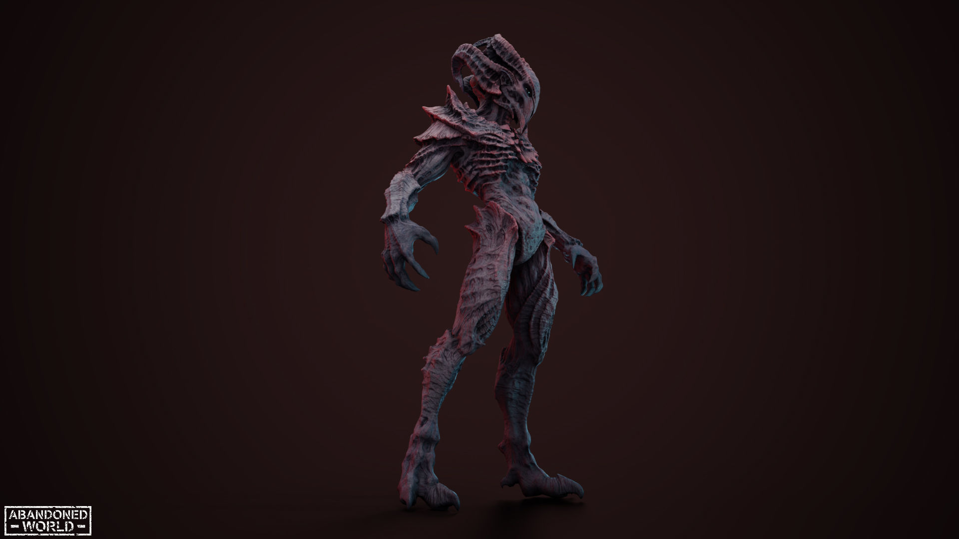 Alien Low-poly 3D model_10