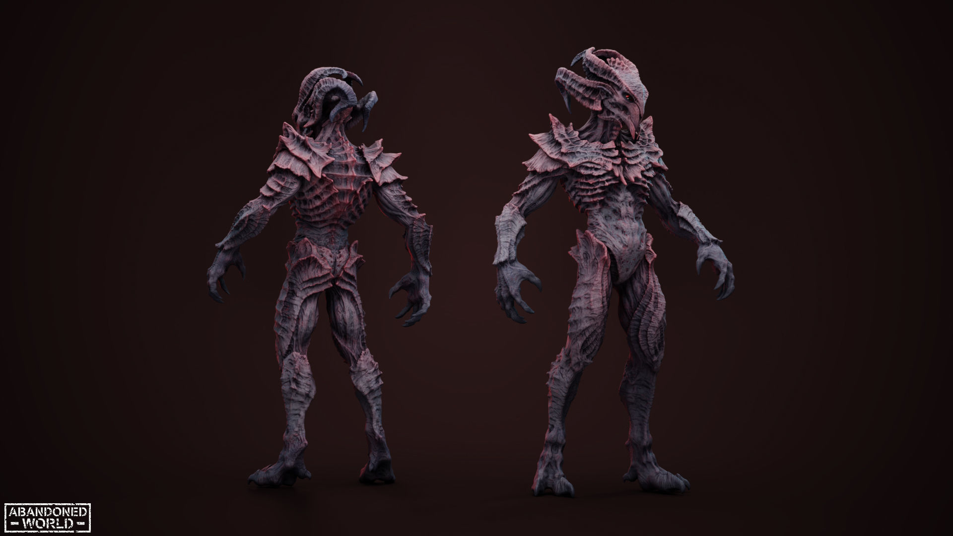 Alien Low-poly 3D model_3