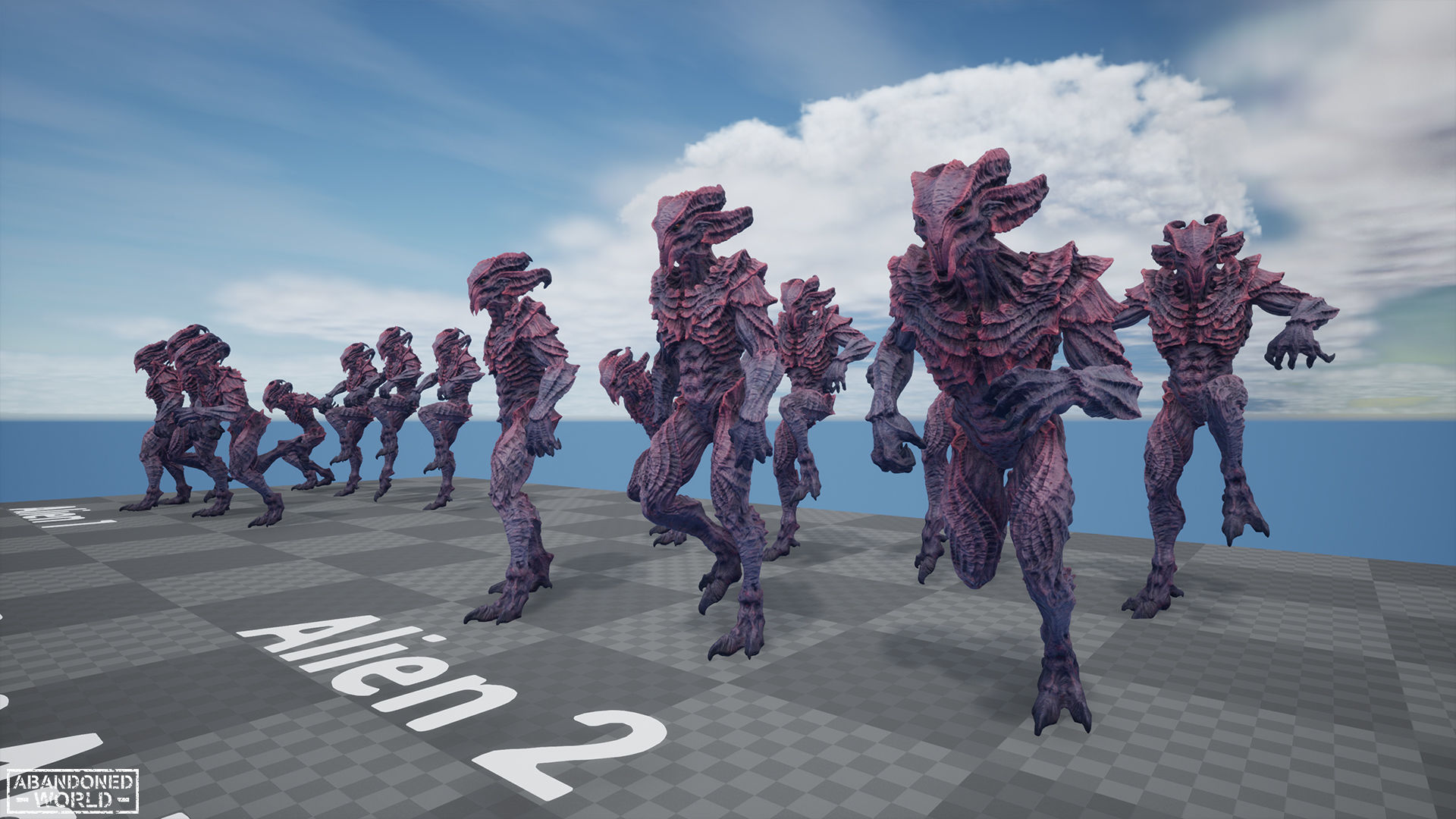 Alien Low-poly 3D model_25