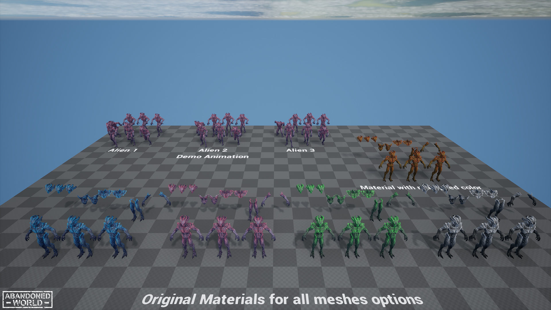 Alien Low-poly 3D model_21