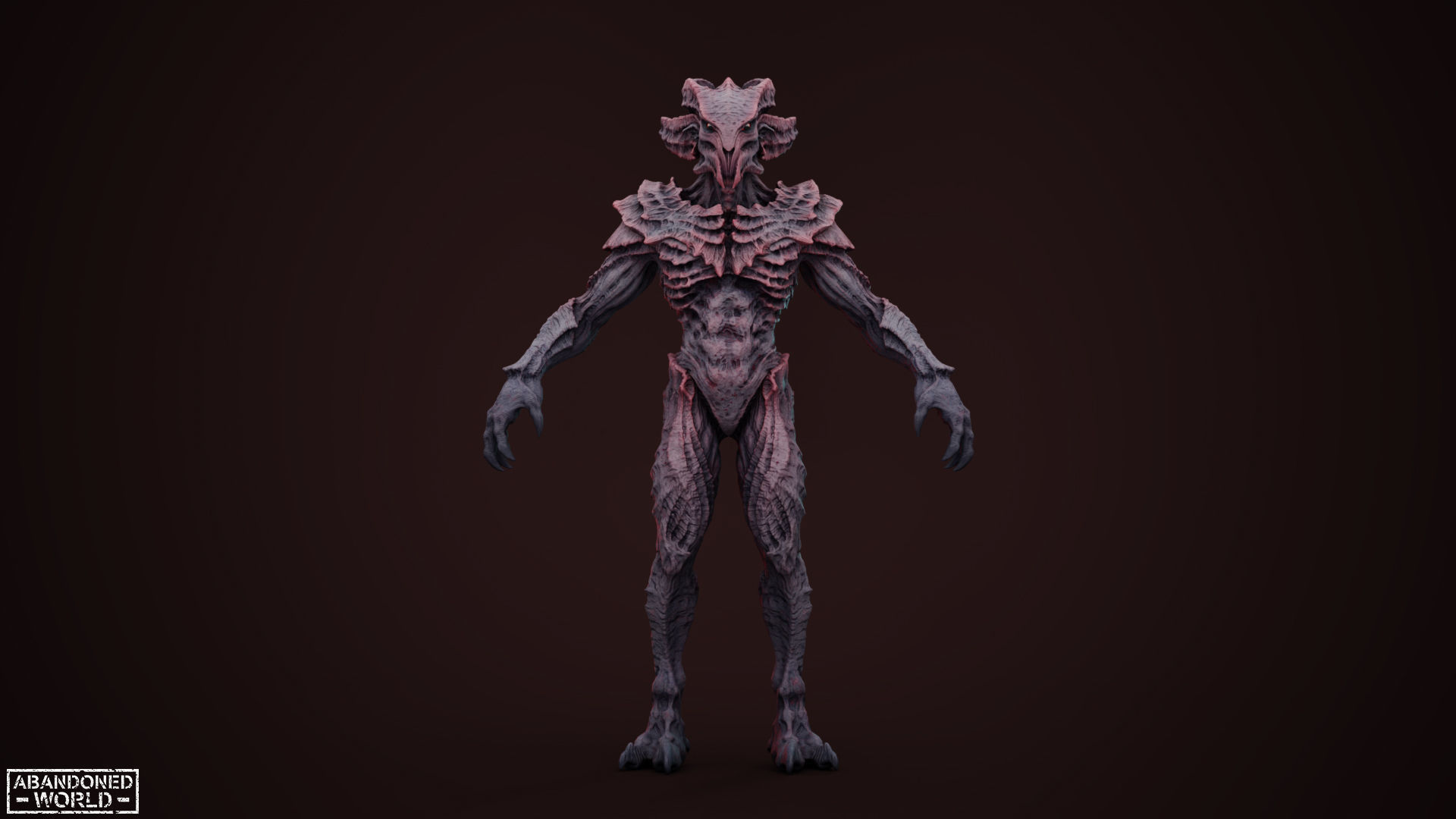 Alien Low-poly 3D model_13